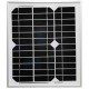 solpanel 10W monokristallin vit