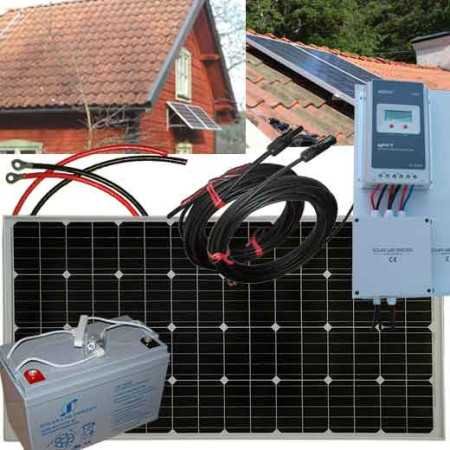 skräddasy din egen 12V solcellspaket för sommarstugan