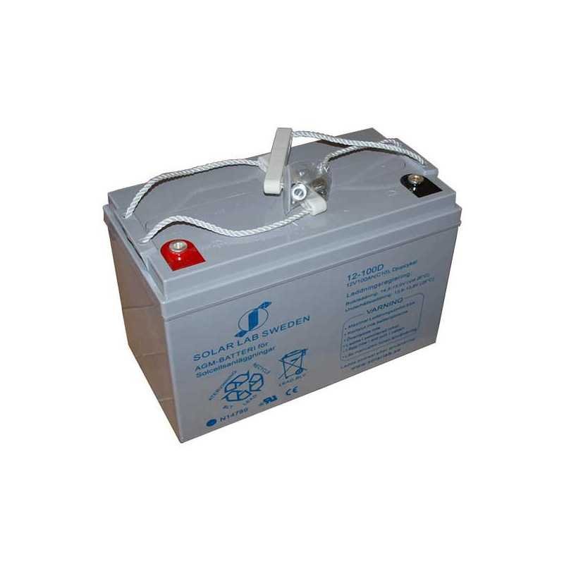 AGM-batteri 12V 100Ah (C10) – 30 kg | Solar Lab Sweden AGM-batteri 12V 100Ah (C10) – 30 kg | Solar Lab Sweden
