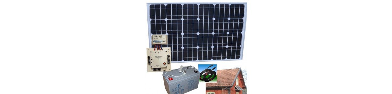 solcellspaket för sommarstugor, 12V
