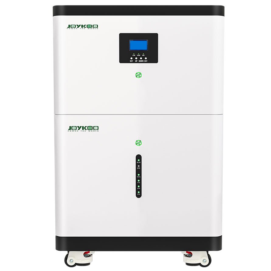 Inverter &ett batteri på bottenplatta